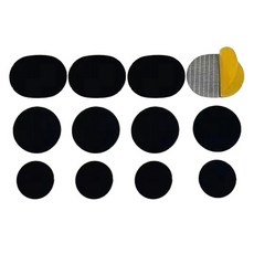 STARIUM 鞋子破洞修補貼片組 3種 x 4件組, 黑色, 1套