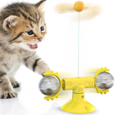 DING DONG PET 貓咪水晶玩具球, 黃色, 1個