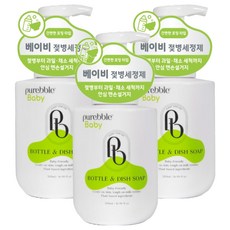 Purebble 嬰兒泡沫奶瓶清潔劑 多合一廚房清潔劑, 3個, 500ml
