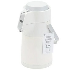 PEARL LIFE 珍珠金屬 Eco Stage 系列 不鏽鋼保溫壺 HB-6759, 乳白色, 2.2L, 1個