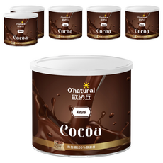 O'natural 歐納丘 純天然可可粉, 無添加砂糖 100%醇濃度, 150g, 1罐, 6罐