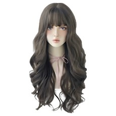 VV GABAL 女款大波浪長髮款假髮, 深棕色, 1個