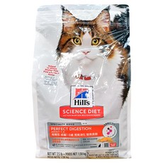 Hill's 希爾思 SCIENCE DIET 成貓1-6歲 完美消化食譜, 鮭魚, 1.58kg, 1袋