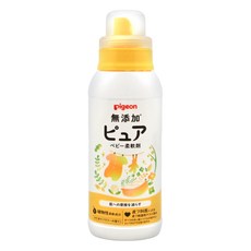 pigeon 貝親 無添加嬰兒衣物柔軟精, 600ml, 1瓶
