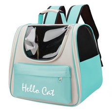 寵物夢工廠 馬卡龍雙肩牛津包, 冰湖綠, 1個