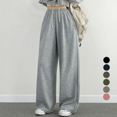 위드후이린 여성용 인생핏 트레이닝 밴딩 와이드 팬츠 (롱/기본 2단 기장)
