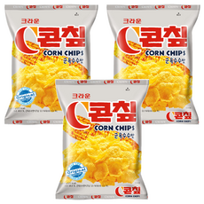 CROWN 皇冠 CORN CHIPS 烤玉米片, 70g, 3包