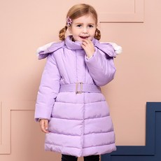 MARi n MORi 女童腰帶填充外套
