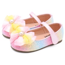 Kiphant 女童款蜜桃花朵鞋 K-46