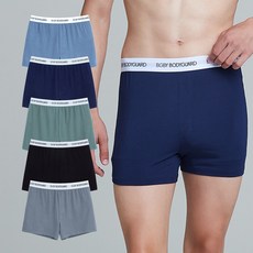 BODY GUARD 莫代爾無開口設計外露腰帶男士內褲5件組