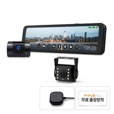 파인뷰 전후방 QHD/FHD 2채널 룸미러 블랙박스 R5 POWER 실외 LED형, 국내 승용 출장설치쿠폰 + R5 POWER 후방 실외 LED + GPS, 32GB