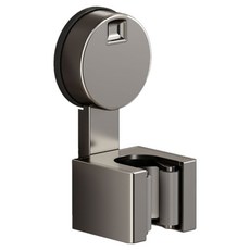 吸盤式壁掛拖把夾 免釘免鑽安裝 時尚簡約 設計節省空間, 1個, 槍灰色