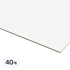 白色硬紙板 1T, 4開, 40張