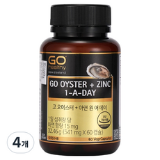 고헬씨 고 오이스터 + 아연 원 어 데이 32.46g, 60정, 4개