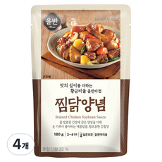 올반 찜닭양념, 4개, 180g