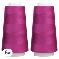 유니크 프리미엄 OWL 코아사 45수 2합 실, 28 퍼플, 6개