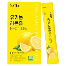 나티아 유기농 레몬즙 NFC 100%, 280g, 1개