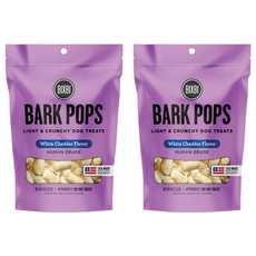 BIXBI 바크팝 강아지 간식, 화이트 체다치즈, 113g, 2개