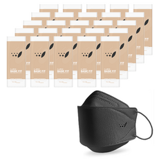 클라링 베이직핏 황사 방역마스크 중형 성인용 KF94, 100개입, 1개, 블랙