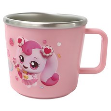 Leburn 兒童糖醋杯 防滑不鏽鋼手柄杯, Heartsping, 1個, 220ml