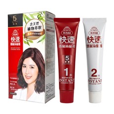 美吾髮 快速護髮染髮霜 80g, 5 深栗, 1盒