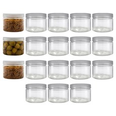 실리쿡 원형특소형 수납용기, 18개, 1세트