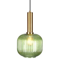 Wonha室內裝飾吊燈 Melanie 1燈 A型, 綠色+金色