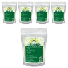 CLEAN 克林 皇后牌 檸檬酸 天然 有效去除油污 抗菌除臭 居家清潔好幫手, 5包, 500g