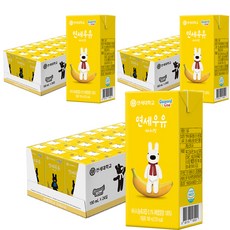 연세우유 바나나맛 멸균우유, 190ml, 72개