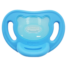 pigeon 貝親 Soft Buddy全矽膠安撫奶嘴 L, 6-18個月, 天藍色, 1個