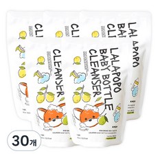 케이맘 랄라포포 유아용 젖병식기세정제 거품형 리필 쿨라임향, 400ml, 30개