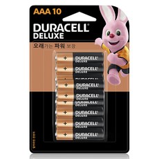 듀라셀 디럭스 알카라인 블리스터팩 AAA 건전지, 10개입, 1개