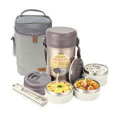 TAFUCO 一體式雙層不銹鋼保溫飯盒 TIDD-1700, 混色, 1組