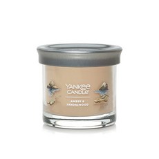 YANKee CANDLe 經典玻璃罐香氛蠟燭, 琥珀與檀香木, 122g, 1個
