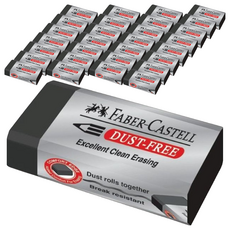 FABER-CASTELL 輝柏 2B 考試黏屑塑膠擦, 187227, 72個