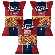 不囉嗦Pretzo 迷你鹽味棒 酥脆鹹香 獨立包裝 烘烤非油炸 健康美味, 125g*3包