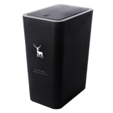 哩哩摳摳 LILIKOKO 北歐風垃圾桶, 黑鹿款