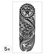 gelluna 男士長袖DIY紋身刺青貼紙, 5個, T-69