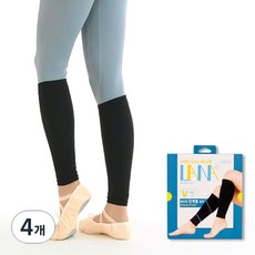 태양생활건강 라나핏 의료기기 압박밴드 종아리형 블랙 2p, 4개, 종아리/무릎형