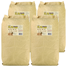 貓本屋 消臭抗菌 崩解型貓砂 10kg 遇水崩解為粉狀木屑 環保無粉塵 有效消除尿便異味, 4包, 松木