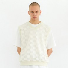 TripLeSens 中性款方形網眼V領背心