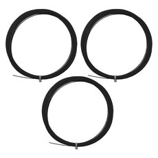 高彈性羽毛球拍線 網線, 3個, 黑色