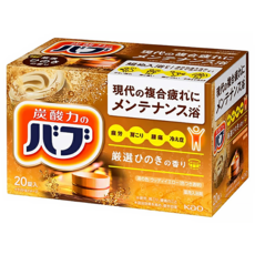 Kao 花王 Bub 碳酸泡澡錠 扁柏清香 20入, 800g, 1盒