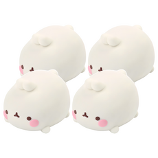 Molang 白色麻糬軟軟公仔, 4個