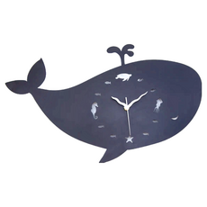 OPUS 東齊金工 歐式鐵藝時鐘 570 x 360 x 25mm 藍鯨小夜曲 1595g, 經典黑