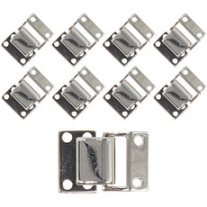 褲子 裙子 鉤扣 掛鉤 方形 鎳 11mm, 單一顏色, 9個