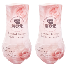 KOBAYASHI 小林製藥 消臭元 浴廁除臭劑，持久消臭，幸福香氛, 仙女玫瑰, 400ml, 2瓶