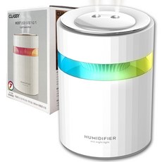 메종앳홈 은은한조명 수분두배 듀얼 USB 가습기, M207(화이트), 화이트
