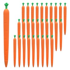 Pinkfoot 胡蘿蔔造型按壓式原子筆 0.7mm, 30支, 橘色