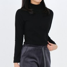 모이르벨라 여성용 소프트 베이직 반폴라 티셔츠